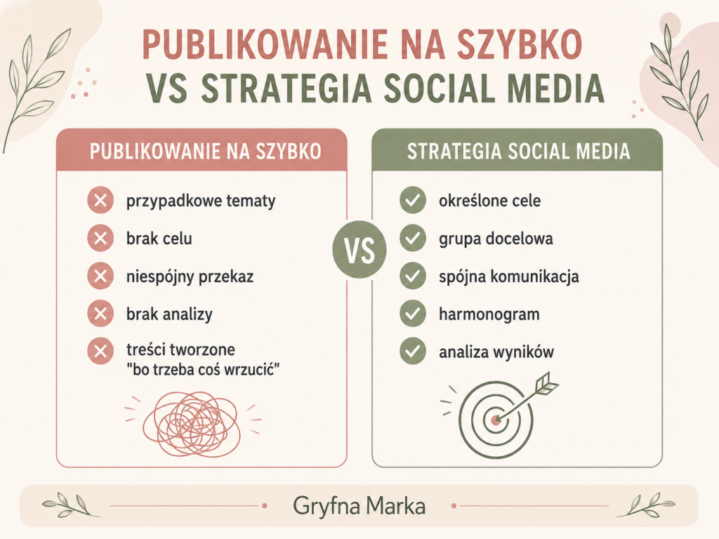 strategia social media, gryfna marka